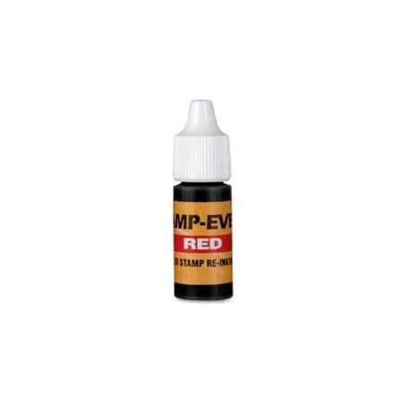U.S. Stamp & Sign U.S. Stamp & Sign Ink Refill, For Pre-Inked Stamp-Ever Stamps, 0.24 fl. oz. Bottle, Red 5028